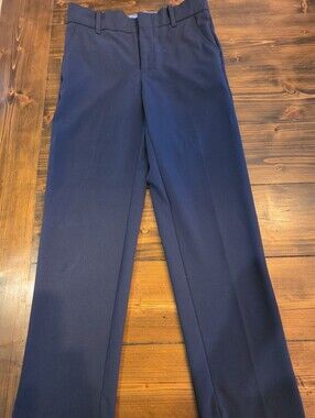 Boys IZOD Navy Dress Pants - Tailored Straight Fit, Size 10